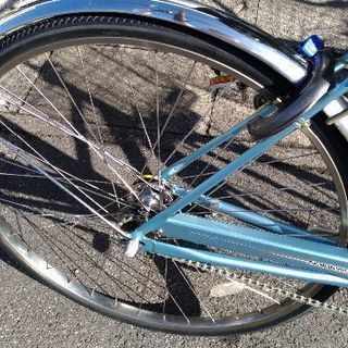 一台限り！処分価格！ミヤタサイクル　ステンマックスα　２７インチ　水色です。