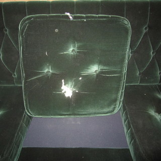 【アンティーク】モリシゲ　MORISHIGE　70’sグリーンモケットソファー　応接セット