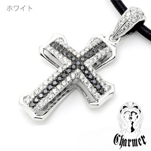 エクスポジション【Charmer 】K18ダイヤチャーマークロスペンダント