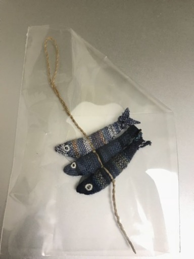 ハンドメイド魚のストラップ