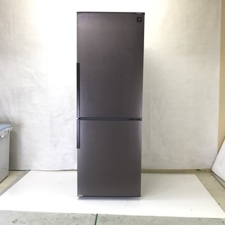 SHARP ノンフロン冷凍冷蔵庫 SJ-PD27Y-T 2ドア 内容量270L 右開き プラズマクラスター ブラウン系 ダークウッド 2014年製 シャープ 0106-1 KB