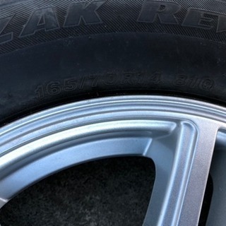 スズキK　スタッドレスタイヤ、アルミホイールセット4本　１６５/ ７０R /１４インチ　BSブリザック　１４X4.5J