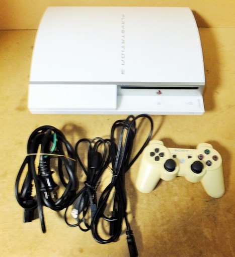 ソニー SONY CECHL00 Play Station3 プレイステーション3本体 80GB セラミックホワイト◆映画や音楽も視聴できるマルチなゲーム機♪