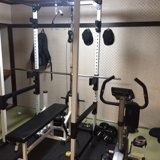 引き取り限定(沖縄県) パワーラック(アイロテック) シャフト 重り付き 引き取り限定(沖縄県) パワーラック(アイロテック) シャフト 重り付き