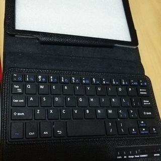 nexus7 Bluetoothキーボード付きレザーケース黒 　...