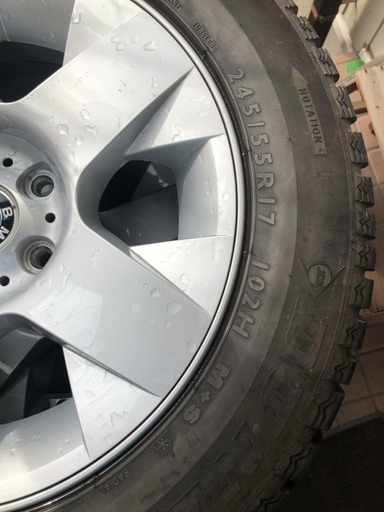BMWスタッドレスタイヤ245/55R/17 ホイール付き4本 タイヤ、ホイール