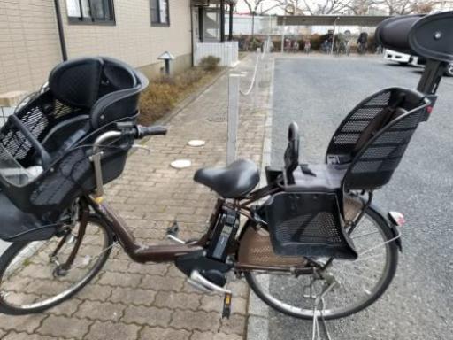 電動自転車アンジェリーノ前後子供乗せ付き☆