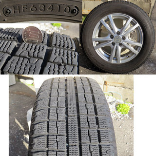 スタッドレスタイヤ　195/65R15  4本 ホイール付き　TOYO タイヤ プリウス で使用
