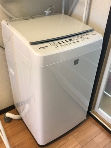 【限定値下げ】洗濯機HW-G45E4KW 2016年製