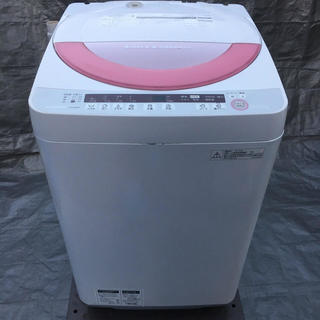 △SHARP 全自動洗濯機 ES-GE60P-P 節水ドルフィンパル△調布市 - 生活家電