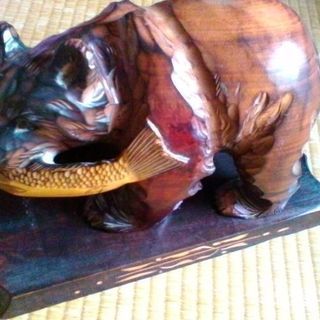 木彫り熊　北海道土産