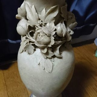 中国美術 寿山石の高級花瓶