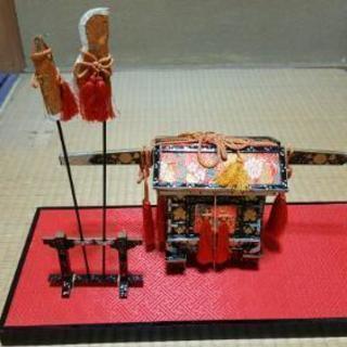 アンティークな雛人形一式