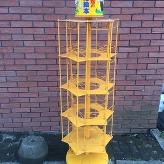 引取限定 昭和レトロ 小学館 回転式 絵本棚 絵本ラック 本棚 引取限定 昭和レトロ 小学館 回転式 絵本棚 絵本ラック 本棚
