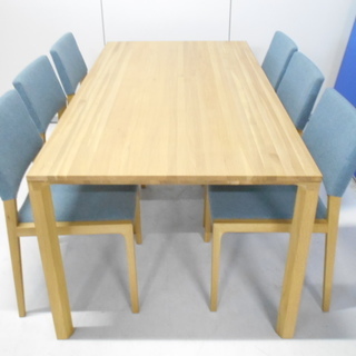 カリモク　HARU　天然木テーブルダイニング７点セット　美品  【リサイクルショップサルフ】