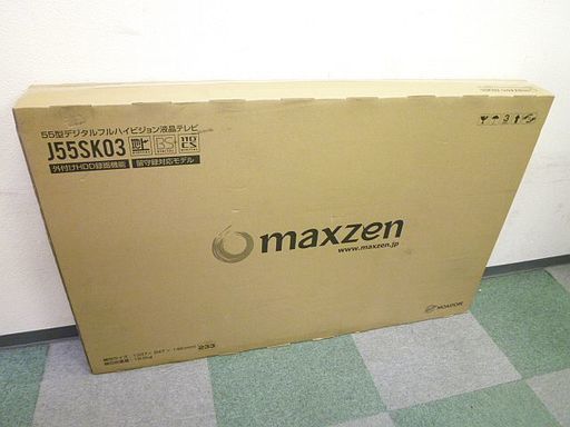 新品 maxzen マクスゼン 液晶テレビ 55インチ J55SK03 元箱付き