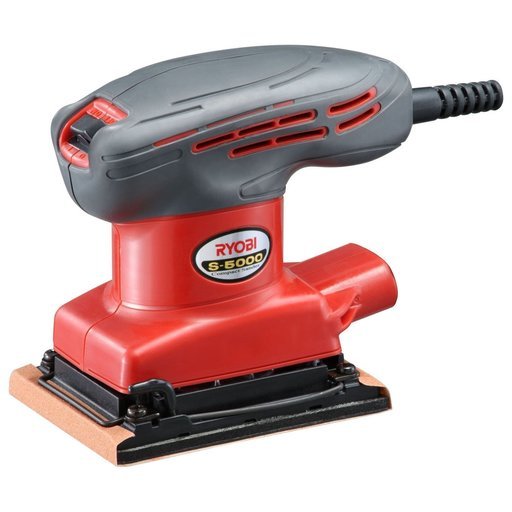 【美品】リョービ(RYOBI) ミニサンダ S-5000 75×105mm　＋　タジマ ヤスリホルダー75 YH-75