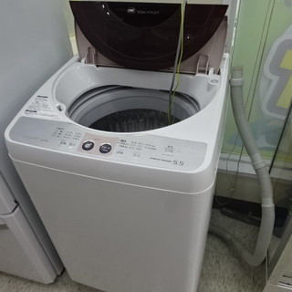 シャープ　全自動洗濯機　２００９年製　ＥＳ-ＦＧ５５Ｊ　中古品