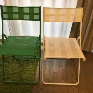IKEA 折り畳み椅子 各2脚 計4脚