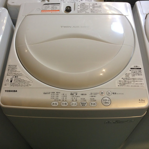 【送料無料・設置無料サービス有り】洗濯機 2015年製 TOSHIBA AW-4S2 中古