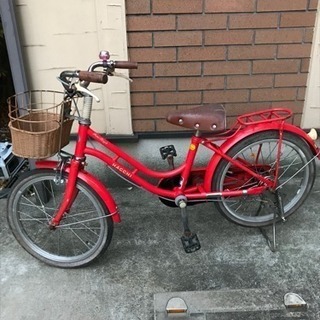 自転車ハッチ18インチ 赤  ブリヂストン