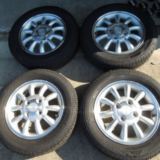 軽に ヨコハマ 155/65R13 2017年製 + スズキ純正アルミ www