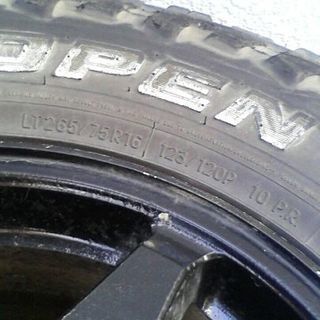 TOYO OPENCOUNTRY M/T10PR 265/75/16 マッドタイヤホイール４本セット
