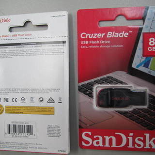 新品　SanDisk 8GB USBメモリ　２個