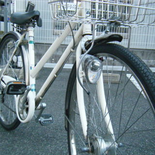 中古自転車86（防犯登録無料） 前後タイヤ交換　サイクルベースあさひ　＊後輪28インチ＋前輪27インチ　6段ギヤ　ＬＥＤオートライト