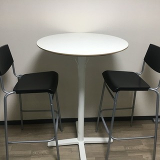 IKEA カウンターテーブル 椅子付き