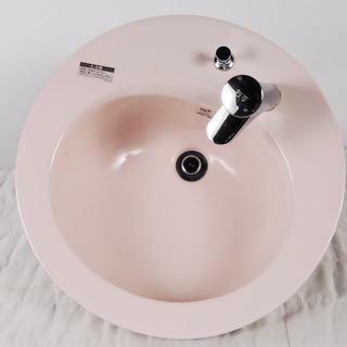 LIXIL INAX L-2584タイプ 洗面器 手洗い 水栓 LF-P02B付 薄ピンク LR8