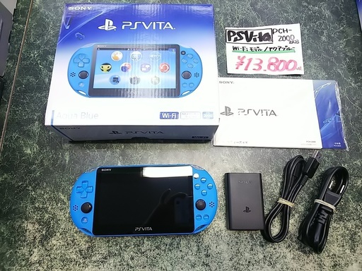 【高く買取るゾウ八幡東 直接引取】PSVita　2000型　Wi-Fiモデル　アクアブルー