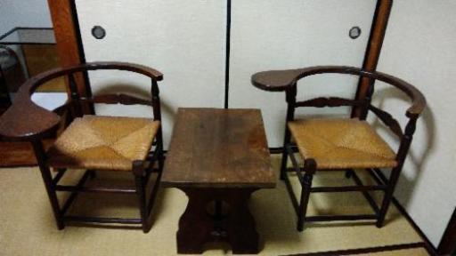 松本民芸家具　チェア＆テーブルセット
