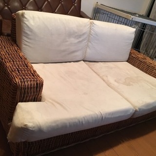 アジアンな籐のソファー