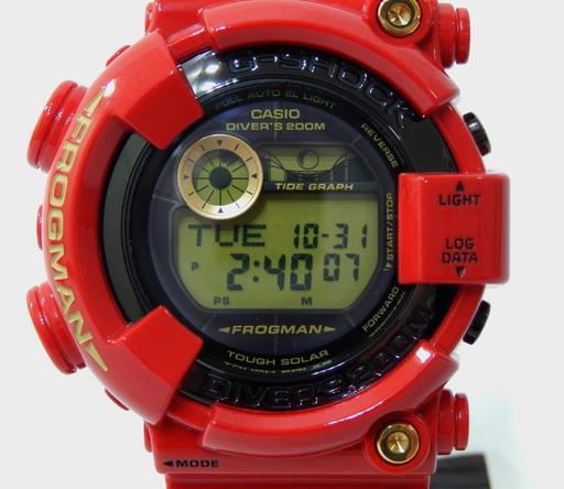 希少！ 未使用保管品 カシオ G-SHOCK FROGMAN GF-8230A-4JR 30周年記念限定モデル タフソーラー 腕時計 レッド ジーショック フロッグマン
