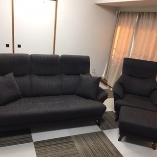 美品☆3人掛けソファ＋1人掛けソファ＋スツール