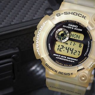 保管品 CASIO/カシオ G-SHOCK GW-225E-7JF FROGMAN グロリアスゴールド クリアスケルトン 25th記念モデル ジーショック
