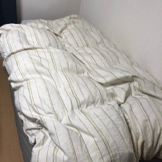 無印良品 シングルベッド 羽毛布団・マクラ付き 使用1年未満
