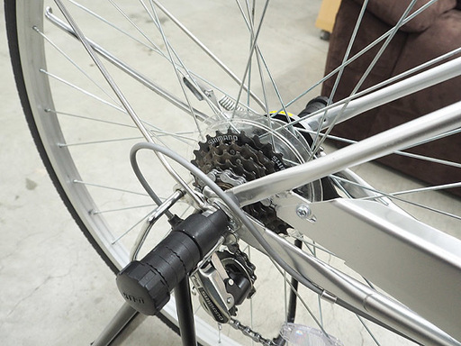 27インチ 自転車 シティーサイクル シルバー 6段変速 サイクルベースあさひ2017年11月6日 購入品