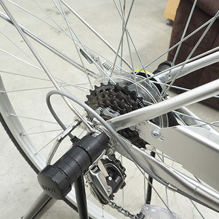 27インチ 自転車 シティーサイクル  シルバー  6段変速  サイクルベースあさひ2017年11月6日　購入品　
