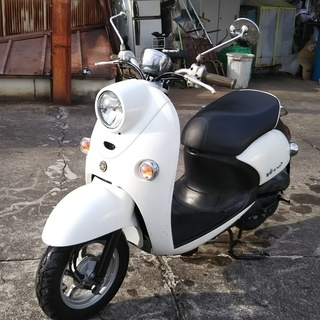 ヤマハビーノ SA26J 白 低燃費水冷4スト