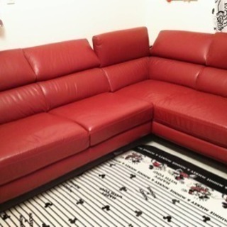 高級レッドソファー 最終値下げ