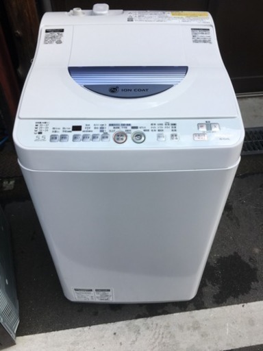 SHARP  電気洗濯乾燥機  5.5kg  ES-TG55L  【2014年製】