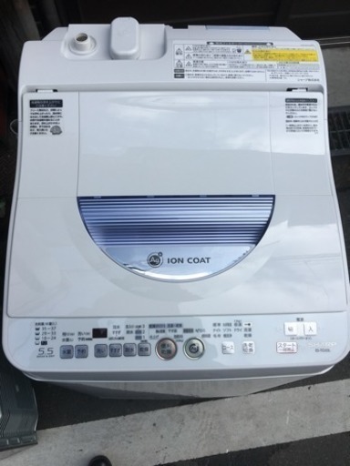 SHARP  電気洗濯乾燥機  5.5kg  ES-TG55L  【2014年製】