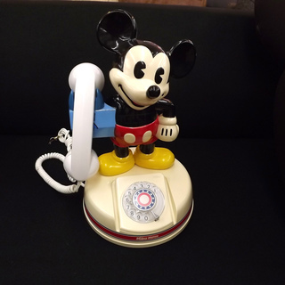 ミッキーマウス　電話　レトロ　昭和50年代　ディズニー
