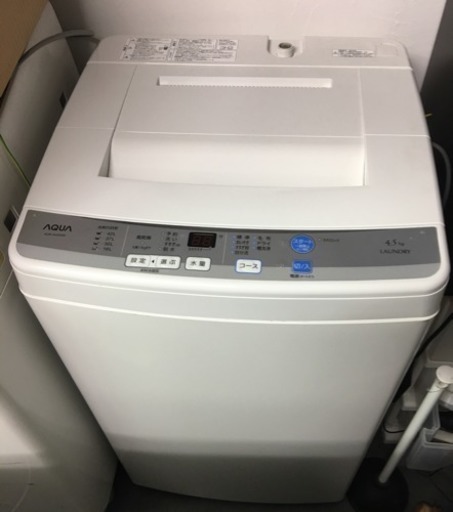 2015年 AQUA AQW-S45D(W) 洗濯機 12000円