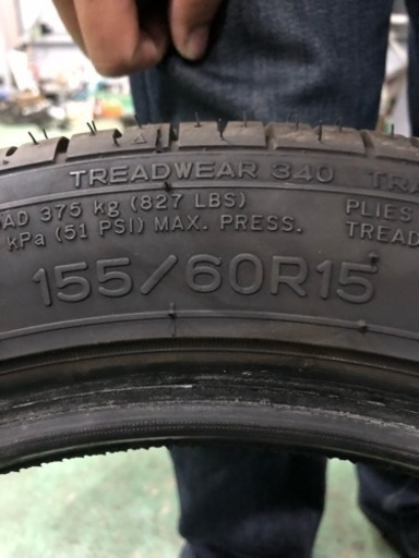 ほぼ新しめ155 65r15 ２本ですが ミント 蓮田のタイヤ ホイールの中古あげます 譲ります ジモティーで不用品の処分