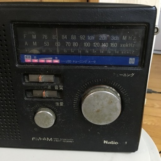 National / ナショナル RF-U80 AM / FM ラジオ カバー付 (おはる) 八幡 