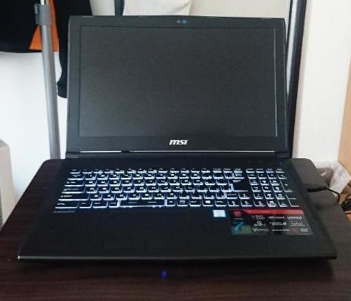 ほぼ新品のMSIゲーミングノート
