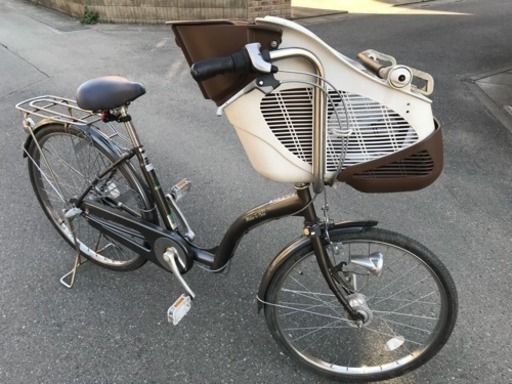 [整備済み]最終値下げ！人気のチャイルドシート3段ギア付き自転車 ※プレゼントあり  3人乗り可能自転車